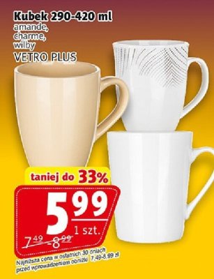 Kubek 200-420 ml VETRO PLUS promocja w Prim Market