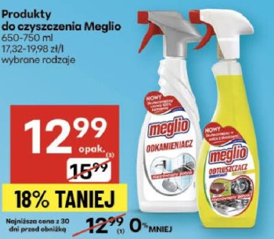 Produkty do czyszczenia Meglio promocja w Delikatesy Centrum