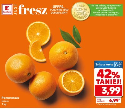 Pomara艅cze promocja w Kaufland