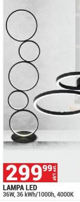 LAMPA LED 36W, 36 kWh/1000h, 4000K promocja w Merkury Market