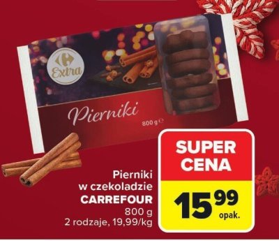 Pierniki w czekoladzie Carrefour promocja w Carrefour Market