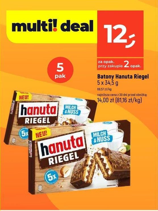 Batoniki HANUTA RIEGEL promocja