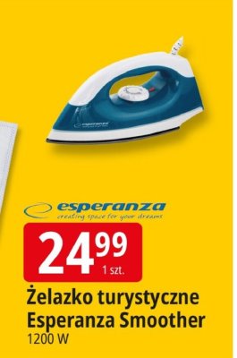 Żelazko turystyczne Esperanza Smoother promocja w Leclerc