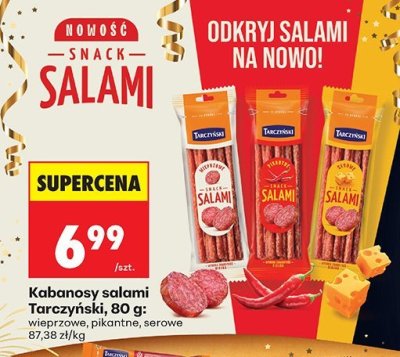 Kabanosy salami Tarczyński promocja w Biedronka