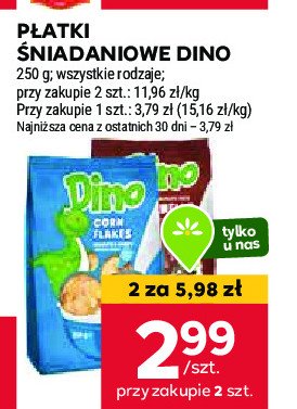 P艂atki corn flakes Dino (stokrotka) promocja