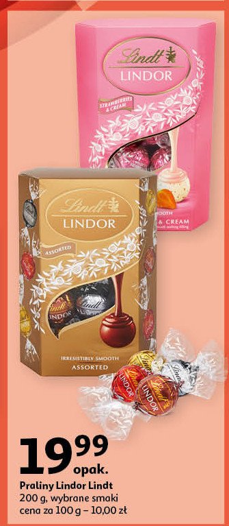 Bombonierka strawberries & cream Lindt lindor promocja