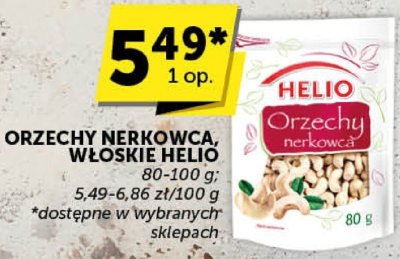 Orzechy nerkowca, włoskie Helio promocja w Groszek