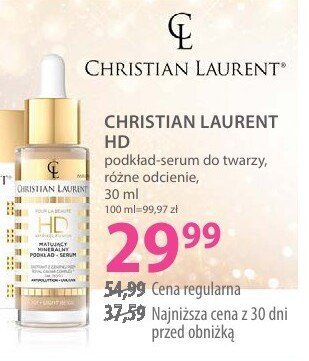 Serum do twarzy CHRISTIAN LAURENT HD rozjaśniające serum do twarzy, różne odcienie promocja w Hebe