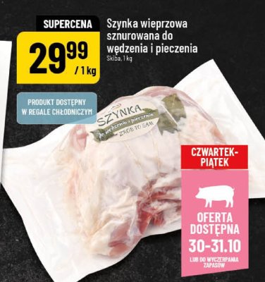 Szynka wieprzowa sznurowana do wędzenia i pieczenia promocja w POLOmarket