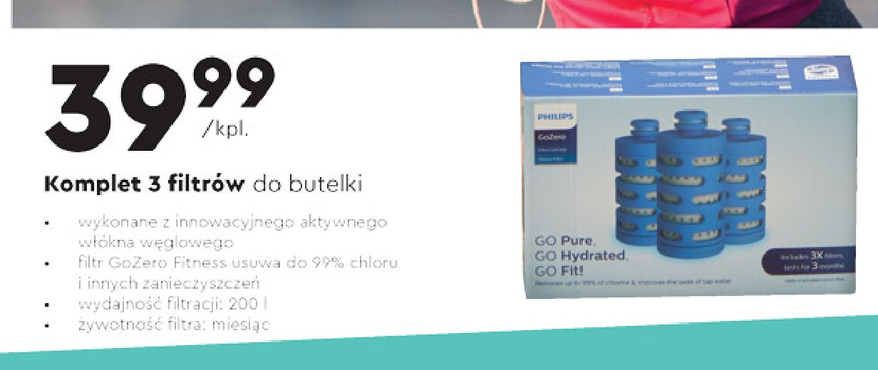 Komplet filtrów do butelki Philips promocja