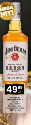 Bourbon Jim Beam White 40% vol. 0,7l promocja w Twój Market