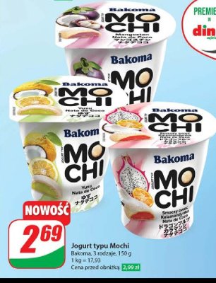 Jogurt o smaku yuzu Bakoma mochi promocja