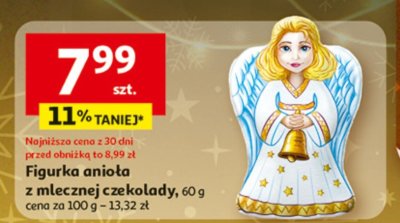 Figurka anioła z mlecznej czekolady, 60 g promocja w Auchan