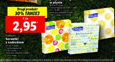 Serwetki z nadrukiem Floralys promocja