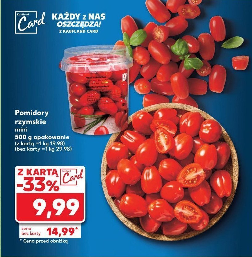 Pomidory rzymskie mini promocja