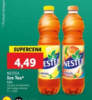 Herbata mrożona peach Nestea promocja