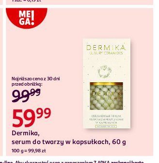Serum w kapsu艂kach Dermika luxury placenta promocja