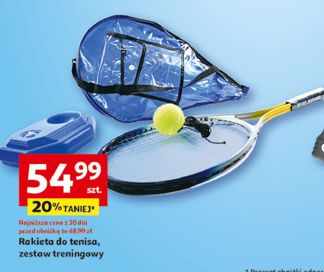 Zestaw treningowy do tenisa promocja w Auchan