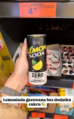 Lemoniada gazowana bez dodatku cukru promocja w Biedronka