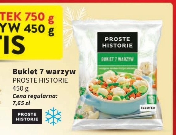 Bukiet 7 warzyw Iglotex proste historie promocja w Intermarche