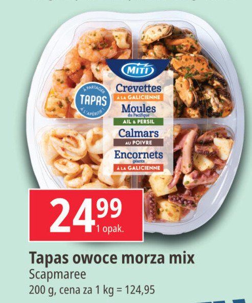 Owoce morza tapas mix Miti promocja