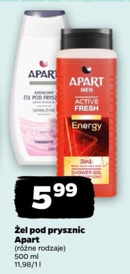 Żel pod prysznic Apart (różne rodzaje) promocja w Netto