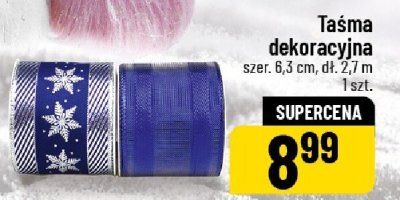 Taśma dekoracyjna szer. 6,3 cm, dł. 2,7 m promocja w POLOmarket
