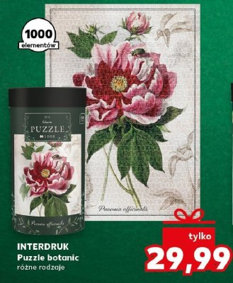 Puzzle INTERDRUK Puzzle botanic różne rodzaje 1000 elementów promocja w Kaufland