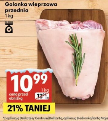 Golonka wieprzowa przednia promocja w Delikatesy Centrum