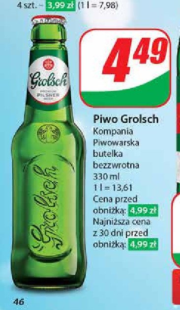 Piwo Grolsch promocja