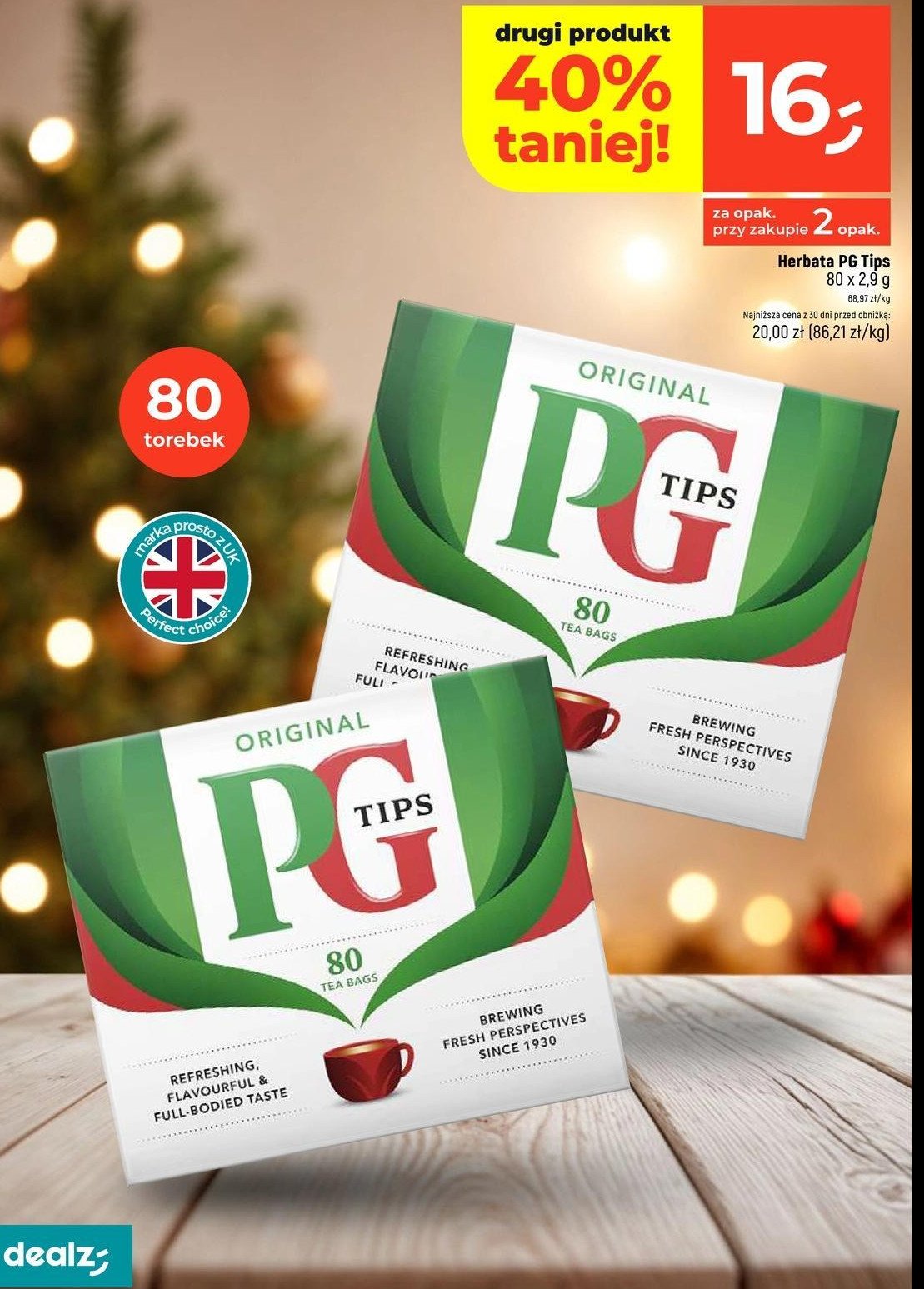 Herbata czarna PG TIPS promocja