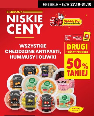 Hummus różne rodzaje promocja w Biedronka