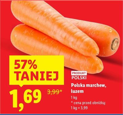 Marchew, luzem promocja w Lidl
