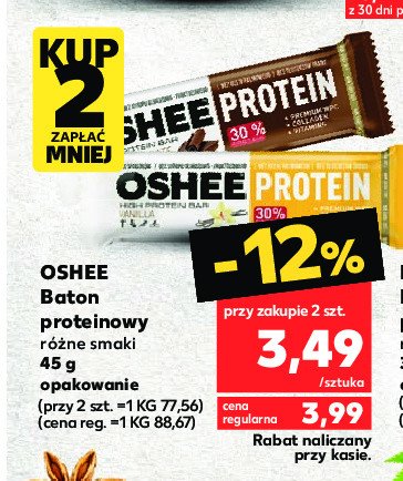 Baton czekoladowy Oshee protein promocja