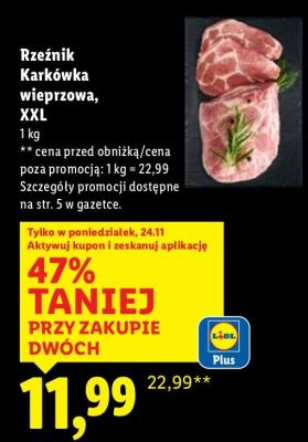 Karkówka promocja w Lidl