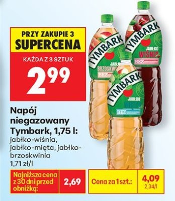 Napój niegazowany Tymbark jabłko-brzoskwinia 1,75l promocja w Biedronka