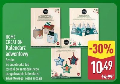 Kalendarz adwentowy  promocja w Aldi