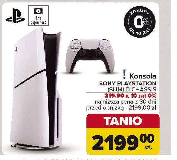 Konsola ps5 slim + pad Sony playstation 5 promocja