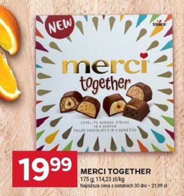 Bombonierka Merci Together 175g promocja w Stokrotka