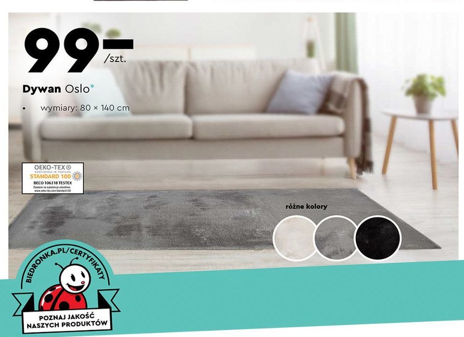 Dywan oslo 80 x 140 cm Smukee home promocja