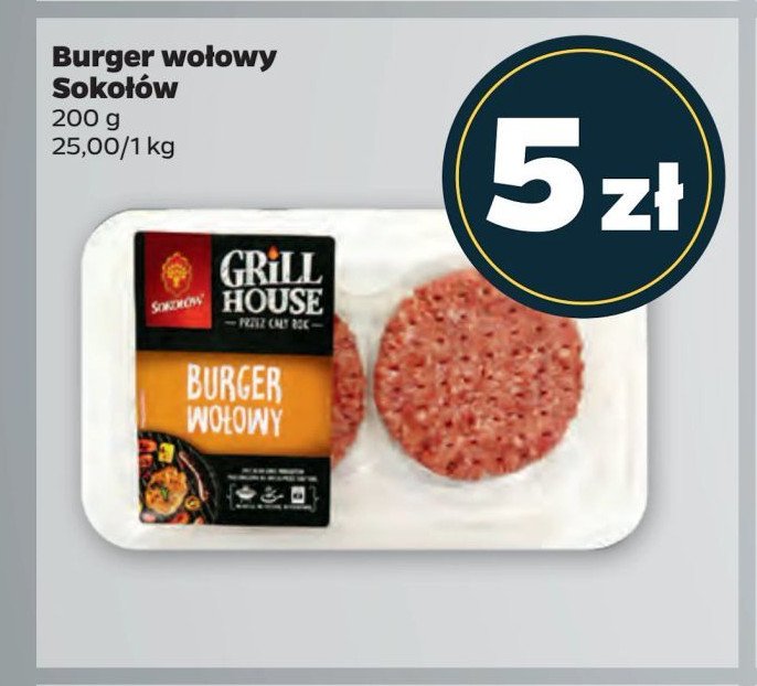 Hamburger wołowy Sokołów promocja