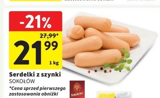 Serdelki z szynki Sokołów promocja