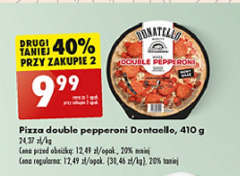 Pizza double pepperoni Donatello pizza promocja