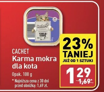 Karma dla kota cielęcina w sosie Cachet promocja w Aldi