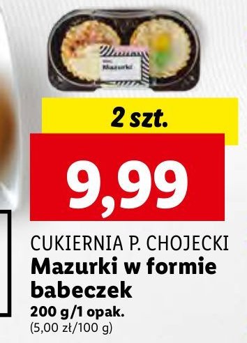 Mazurek w formie babeczki Chojecki promocja