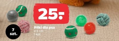 Piłki dla psa 6 cm promocja w Netto
