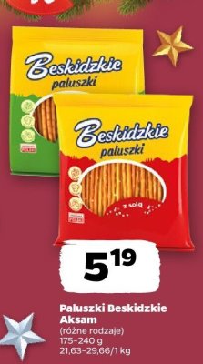 Paluszki Beskidzkie Aksam (różne rodzaje) promocja w Netto