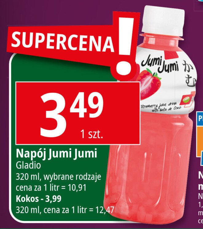 Napój truskawkowy Jumi jumi promocja w Leclerc