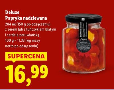 Papryka Deluxe Papryka nadziewana promocja w Lidl