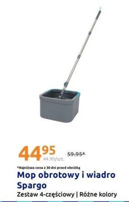 Mop obrotowy i wiadro zestaw 4-częściowy promocja w Action